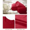 imageRoadbox Thermal Underwear Sets for Women Long Johns Fleece Lined Top ampamp Bottom Warm Skiing Base Layer Cold Weather WinterRed
