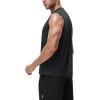 imageRoadbox Workout Sleeveless Shirts for Men Athletic Gym Basketball Quick Dry Muscle Tank TopsHemp Black