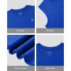 imageRoadbox Workout Sleeveless Shirts for Men Athletic Gym Basketball Quick Dry Muscle Tank TopsOcean Blue