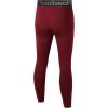 imageRoadbox Youth Boys Thermal Compression Pants Fleece Lind Base Layer Sports Leggings Athletic Tights for Cold WeatherRed