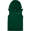 imageRoadbox Boys Tank Tops Athletic Hoodie Shirts Sleeveless Quick Dry Sport Workout Active TShirt for Kids YouthForest Green