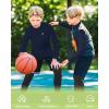 imageRoadbox Boys Girls Compression Shirts  Youth Long Sleeve Athletic Undershirt Mock Neck for Football Baseball Basketball1packnavy Blue