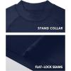 imageRoadbox Boys Girls Compression Shirts  Youth Long Sleeve Athletic Undershirt Mock Neck for Football Baseball Basketball1packnavy Blue