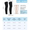 imageRoadbox Kids Long Compression Leg Sleeves 23 Pairs Youth Sports Basketball Support Football Running Cycling for Boys GirlsBlackblackwhite