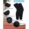 imageRoadbox Kids Long Compression Leg Sleeves 23 Pairs Youth Sports Basketball Support Football Running Cycling for Boys GirlsBlackwhitewhite
