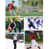 imageRoadbox Youth Boys Compression Thermal Shirt Long Sleeve Mock Neck Fleece Base Layer Kids Undershirt for Baseball FootballBlack