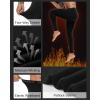 imageRoadbox Mens Thermal Compression Pants Fleece Lined Running Tights Leggings Athletic Ski Base Layer Bottoms Cold WeatherBlack