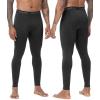 imageRoadbox Mens Thermal Compression Pants Fleece Lined Running Tights Leggings Athletic Ski Base Layer Bottoms Cold WeatherDark Gray