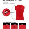 imageRoadbox Boys Youth Sleeveless Compression Shirt Quick Dry Kids Football Undershirt Athletic Soft Tank Tops Sport BasketballBlackwhitered