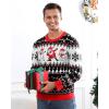 imageRoadbox Ugly Christmas Sweater Men 2025 Unisex Funny Christmas Sweatshirt Warm Winter Holiday Pullover for Women CouplesChristmas Party