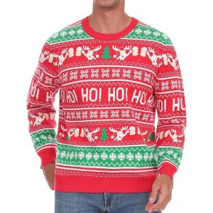 imageRoadbox Ugly Christmas Sweater Men 2025 Unisex Funny Christmas Sweatshirt Warm Winter Holiday Pullover for Women CouplesReindeer Party