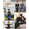 imageRoadbox Boys Thermal Underwear Sets Ultra Soft FLeece Lined Long Johns Base Layer Top and Bottoms with PocketsBlack  Gray