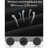 imageRoadbox Mens Compression Shirts 12 One Arm Short Sleeve Athletic Workout Base Layer TShirt Basketball UndershirtsLeft Long Blackwhitenavy