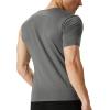 imageRoadbox Mens Compression Shirts 12 One Arm Short Sleeve Athletic Workout Base Layer TShirt Basketball UndershirtsRight Long Blacknavydark Gray