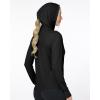 imageRoadbox Womens Sun Protection Hoodie UPF 50 Long Sleeve Hiking Fishing Hooded Shirt UV Rash Guard for WomenBlack