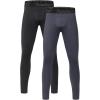 imageRoadbox 2 Pack Boys Compression Pants Leggings Base Layer Underwear Youth Quick Dry Spandex Tights Running Football2packblackgray