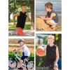 imageRoadbox Boys Sleeveless Compression Shirts Youth QuickDry Football Undershirt Athletic Tank Tops for Basketball SportsBblack