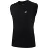 imageRoadbox Boys Sleeveless Compression Shirts Youth QuickDry Football Undershirt Athletic Tank Tops for Basketball SportsBblack
