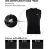 imageRoadbox Boys Sleeveless Compression Shirts Youth QuickDry Football Undershirt Athletic Tank Tops for Basketball SportsBlack