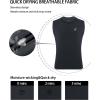 imageRoadbox Boys Sleeveless Compression Shirts Youth QuickDry Football Undershirt Athletic Tank Tops for Basketball SportsGray