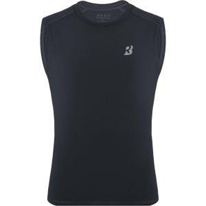 imageRoadbox Boys Sleeveless Compression Shirts Youth QuickDry Football Undershirt Athletic Tank Tops for Basketball SportsGray