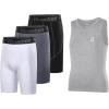 imageBoys Compression Set Compression Shorts and Tank Top for Athletic Sports Size L