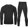 imageRoadbox Thermal Underwear for Men Fleece Lined Long Johns Base Layer Ski Thermals Top and Bottom SetSoft Black
