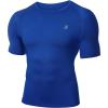 imageRoadbox Mens Compression Shirt Short Sleeve Cool Dry Athletic Football Base Layer Tops Sports Running Workout T ShirtsRoyal Blue
