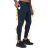 imageRoadbox Mens Thermal Cycling Pants Fleece Lined Running Tights Zipper Pockets Winter Water Resistant Compression LeggingsNavy Blue