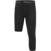 imageRoadbox Boys One Leg Compression PantsAthletic 34 Football TightsYouth Single Leg Sports Base Layer Leggings PocketsBlack