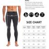 imageMens Fleece Lined Thermal Compression Pants  Running Tights with Pockets Ski Leggings Athletic Base Layer BottomsDark Gray
