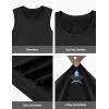 imageRoadbox Boys Compression Sleeveless Shirts Kids Athletic Tank Tops Youth Quick Dry Undershirts for Football Basketball Black