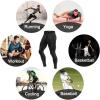 imageRoadbox 2 Pack Mens Compression Pants Workout Warm Dry Cool Sports Leggings Tights Baselayer