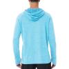 imageRoadbox UPF 50 Fishing Shirts for Men Long Sleeve UV Sun Protection Lightweight Rash Guard Hoodie for Hiking WorkoutLight Blue