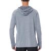 imageRoadbox UPF 50 Fishing Shirts for Men Long Sleeve UV Sun Protection Lightweight Rash Guard Hoodie for Hiking WorkoutLight Grey
