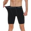 imageRoadbox Mens Compression Shorts with Pockets 3 Pack 9 Performance Running Base Layer for Workout Sports UnderwearBlacksea Bluewhite