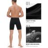 imageRoadbox Mens Compression Shorts with Pockets 3 Pack 9 Performance Running Base Layer for Workout Sports UnderwearBlacksea Bluewhite