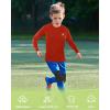 imageRoadbox Boys Youth Compression Shirts  Long Sleeve Athletic Undershirt Kids Quick Dry Base Layers for Baseball Soccer1 Packred