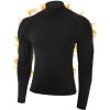imageRoadbox Mens Thermal Compression Shirts Mock Turtleneck Long Sleeve Fleece Lined Undershirt Base Layer for Winter WorkoutBlack