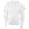 imageRoadbox Mens Thermal Compression Shirts Mock Turtleneck Long Sleeve Fleece Lined Undershirt Base Layer for Winter WorkoutWhite