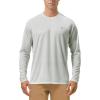 imageRoadbox Mens UPF 50 UV Sun Protection Shirts Outdoor Long Sleeve SPF Rash Guard for Fishing Hiking Swimming RunningGray