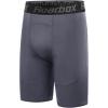 imageRoadbox Youth Boys Compression Shorts  Spandex Athletic Kids Running Compression Underwear for Basketball Baseball Soccer02 Grey