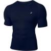imageRoadbox Mens Compression Shirt Short Sleeve Cool Dry Athletic Football Base Layer Tops Sports Running Workout T ShirtsNavy Blue