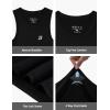 image:imageRoadbox Boys Compression Tank Tops Tagless Soft Athletic Undershirts Quick Dry Base Layer Shirt for Kids YouthBlack