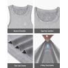 image:imageRoadbox Boys Compression Tank Tops Tagless Soft Athletic Undershirts Quick Dry Base Layer Shirt for Kids YouthLight Gray