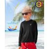 image:imageRoadbox Boys UPF 50 Rash Guard Swim Shirt 2 Pack Sun Protection Long Sleeve Shirts Athletic UV Beach Rashguard for Kids1 Pack Black