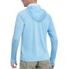 image:imageRoadbox Mens UPF 50 Sun Protection Hoodie Shirt  Outdoor Long Sleeve Athletic Rash Guard Shirts