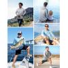 image:imageRoadbox Mens UPF 50 Sun Protection Hoodie Shirt  Outdoor Long Sleeve Athletic Rash Guard Shirts