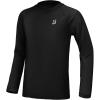 image:imageRoadbox Boys UPF 50 Rash Guard Swim Shirt 2 Pack Sun Protection Long Sleeve Shirts Athletic UV Beach Rashguard for Kids1 Pack Black