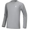 image:imageRoadbox Boys UPF 50 Rash Guard Swim Shirt 2 Pack Sun Protection Long Sleeve Shirts Athletic UV Beach Rashguard for Kids1 Pack Gray